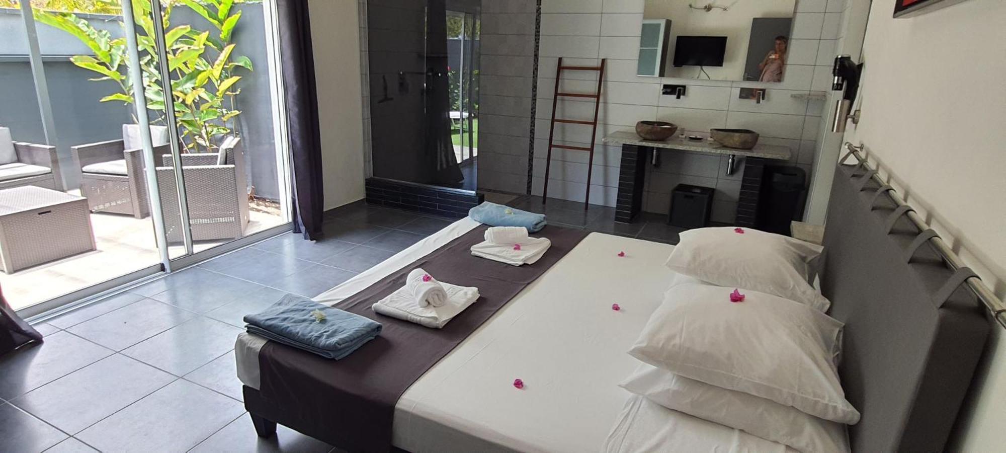 Villa Orchidee Vue Mer Piscine &Spa - V. Ciel&Mer サン・フランソワ エクステリア 写真