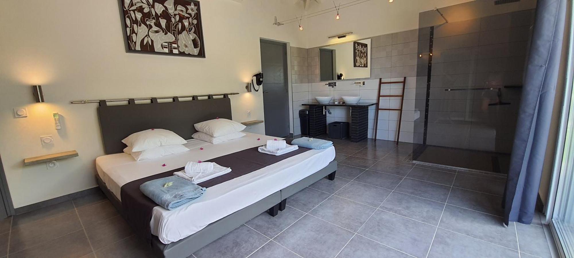 Villa Orchidee Vue Mer Piscine &Spa - V. Ciel&Mer サン・フランソワ エクステリア 写真