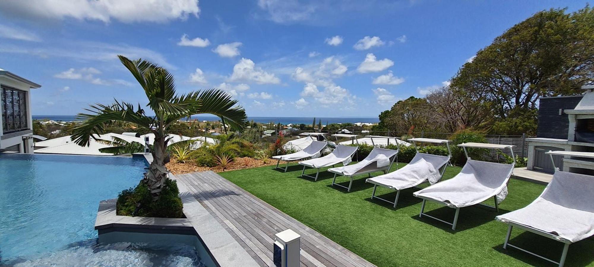 Villa Orchidee Vue Mer Piscine &Spa - V. Ciel&Mer サン・フランソワ エクステリア 写真