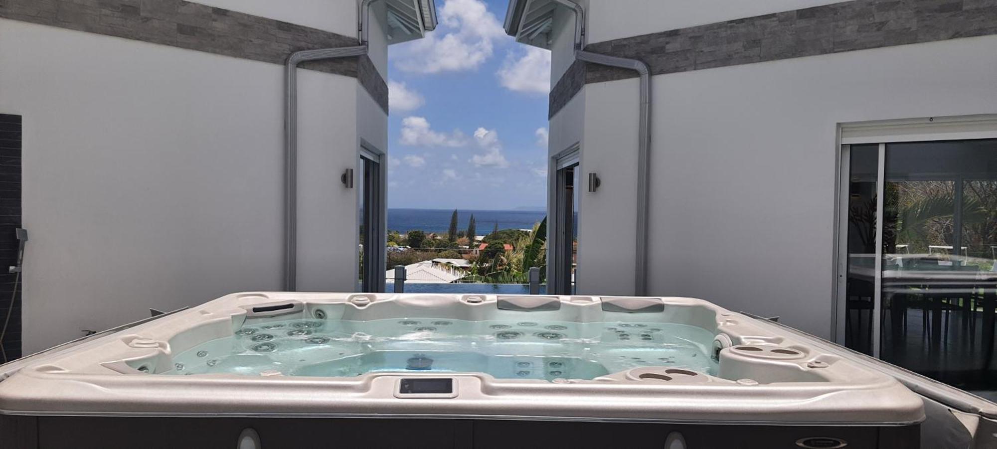 Villa Orchidee Vue Mer Piscine &Spa - V. Ciel&Mer サン・フランソワ エクステリア 写真