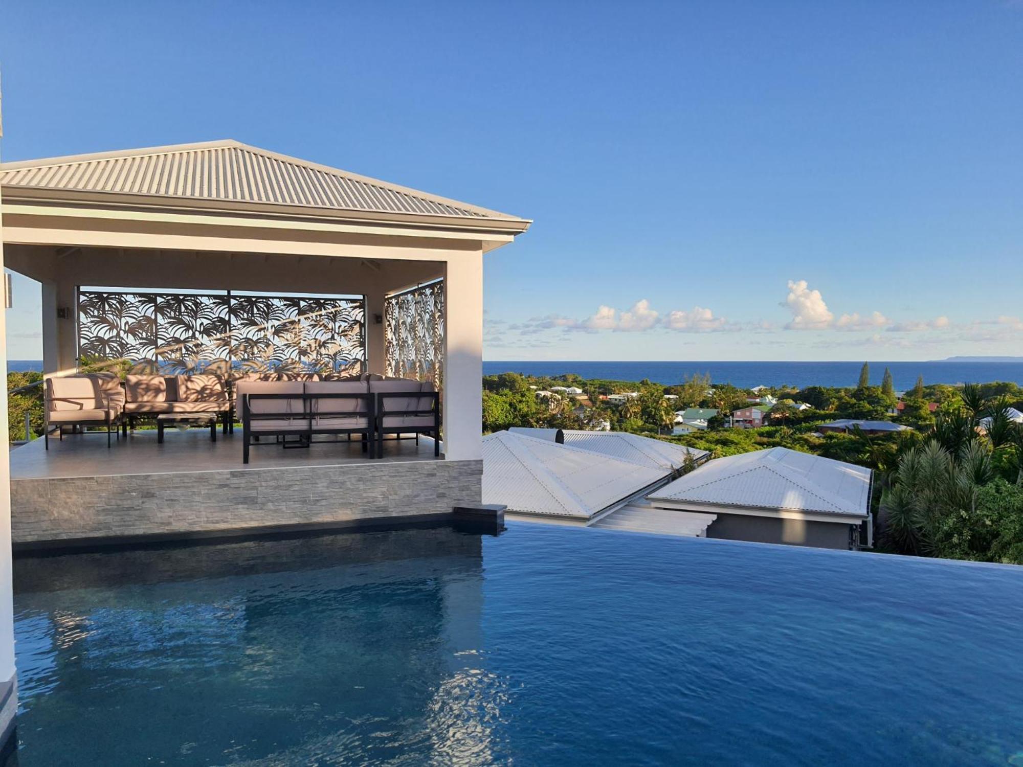 Villa Orchidee Vue Mer Piscine &Spa - V. Ciel&Mer サン・フランソワ エクステリア 写真