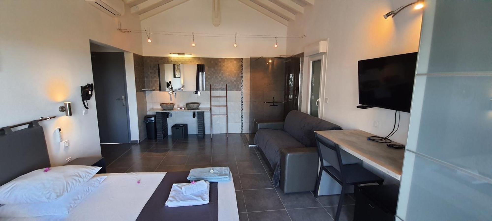 Villa Orchidee Vue Mer Piscine &Spa - V. Ciel&Mer サン・フランソワ エクステリア 写真