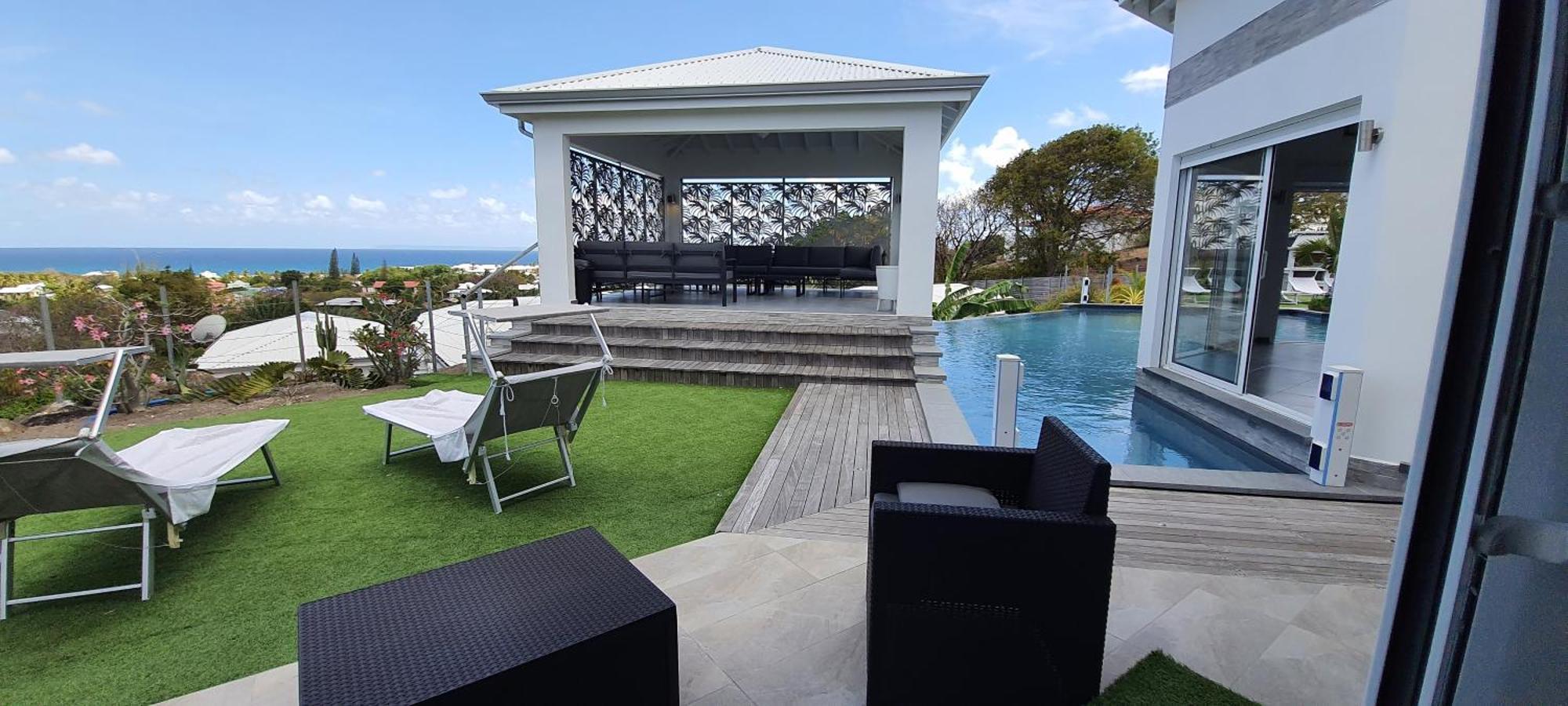 Villa Orchidee Vue Mer Piscine &Spa - V. Ciel&Mer サン・フランソワ エクステリア 写真