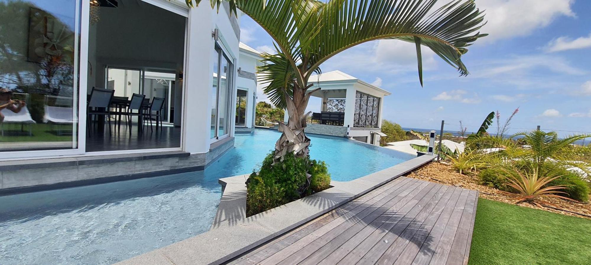 Villa Orchidee Vue Mer Piscine &Spa - V. Ciel&Mer サン・フランソワ エクステリア 写真