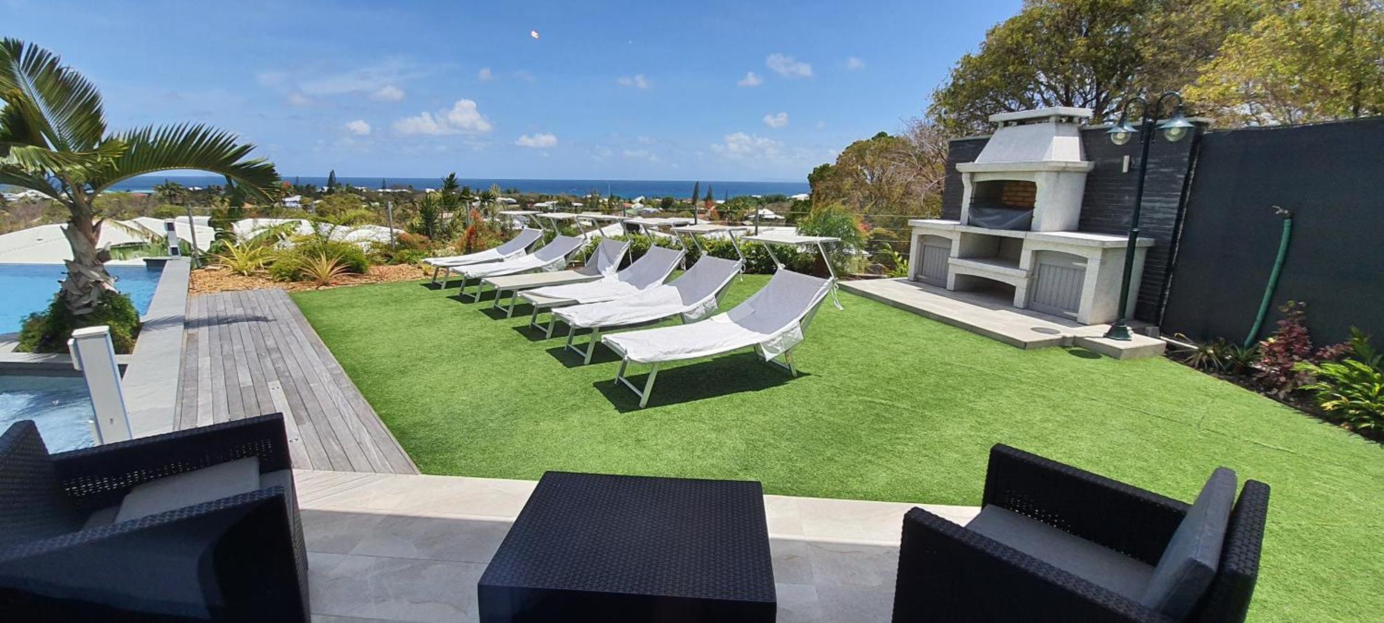 Villa Orchidee Vue Mer Piscine &Spa - V. Ciel&Mer サン・フランソワ エクステリア 写真